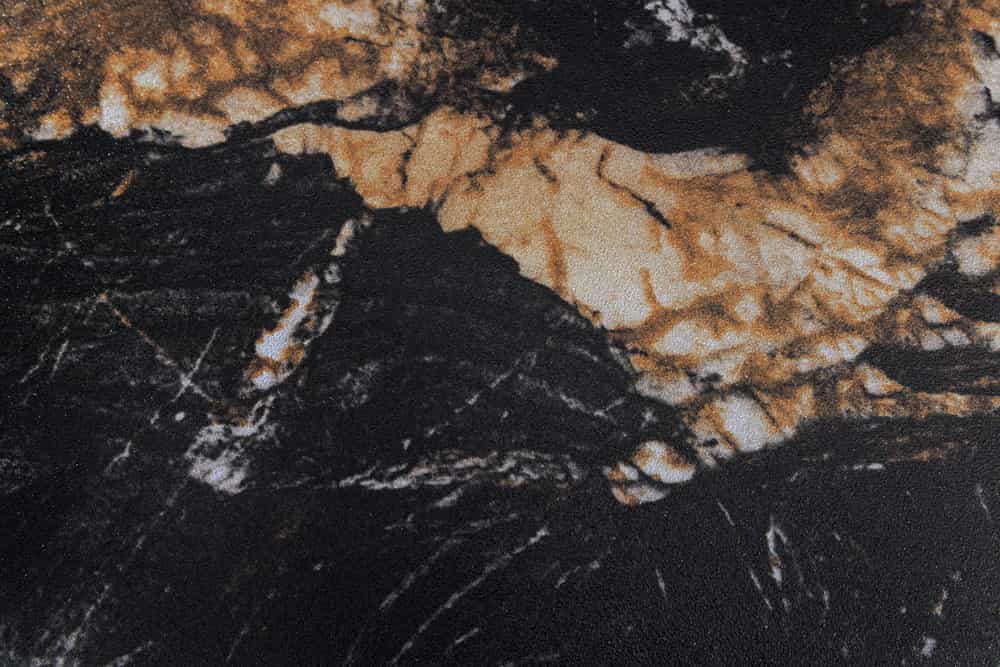 Moderner Esstisch MILANO 120cm schwarz gold sand Aurora Oro Keramik Metallgestell