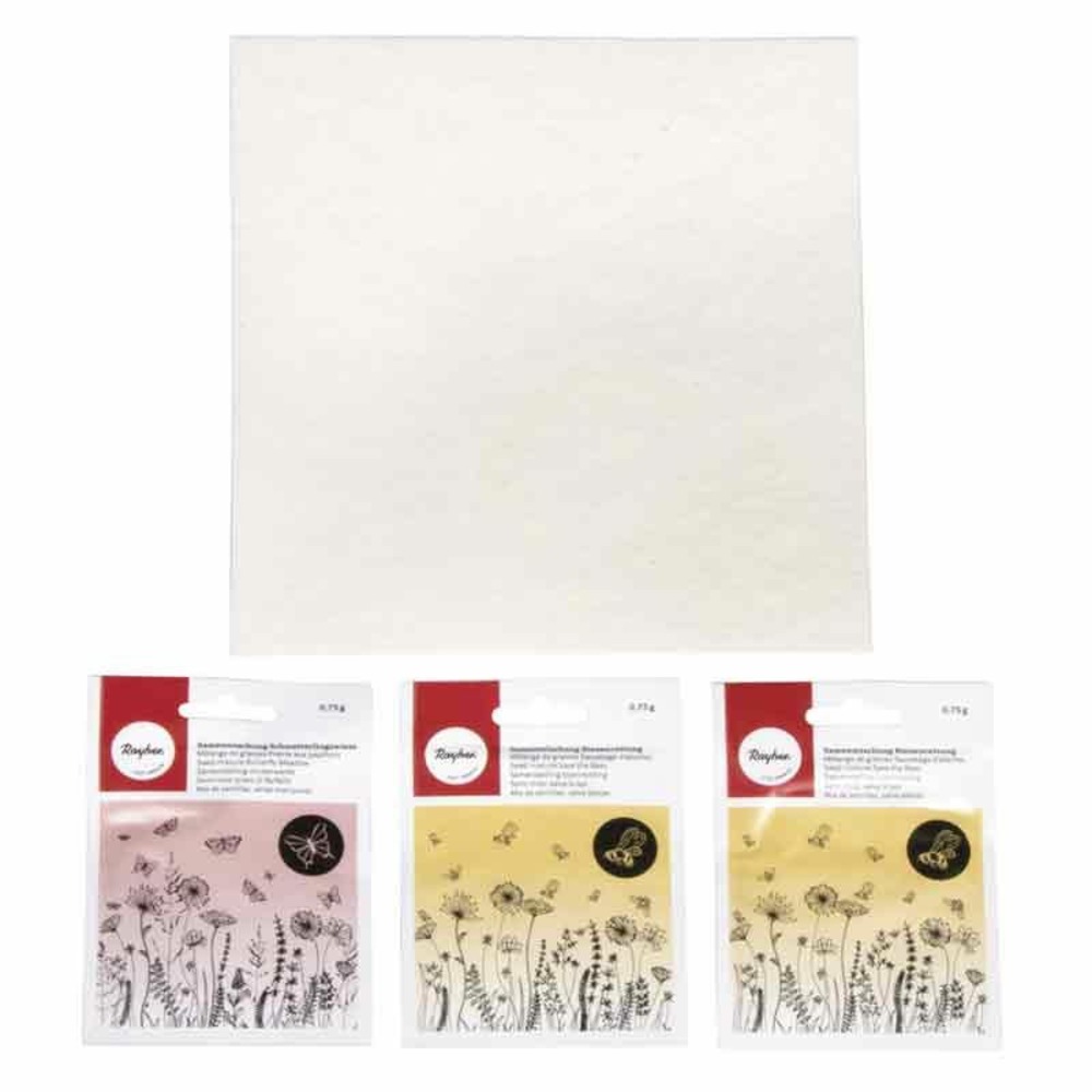 Kit diy bombes de graines et fleurs - abeilles et papillons