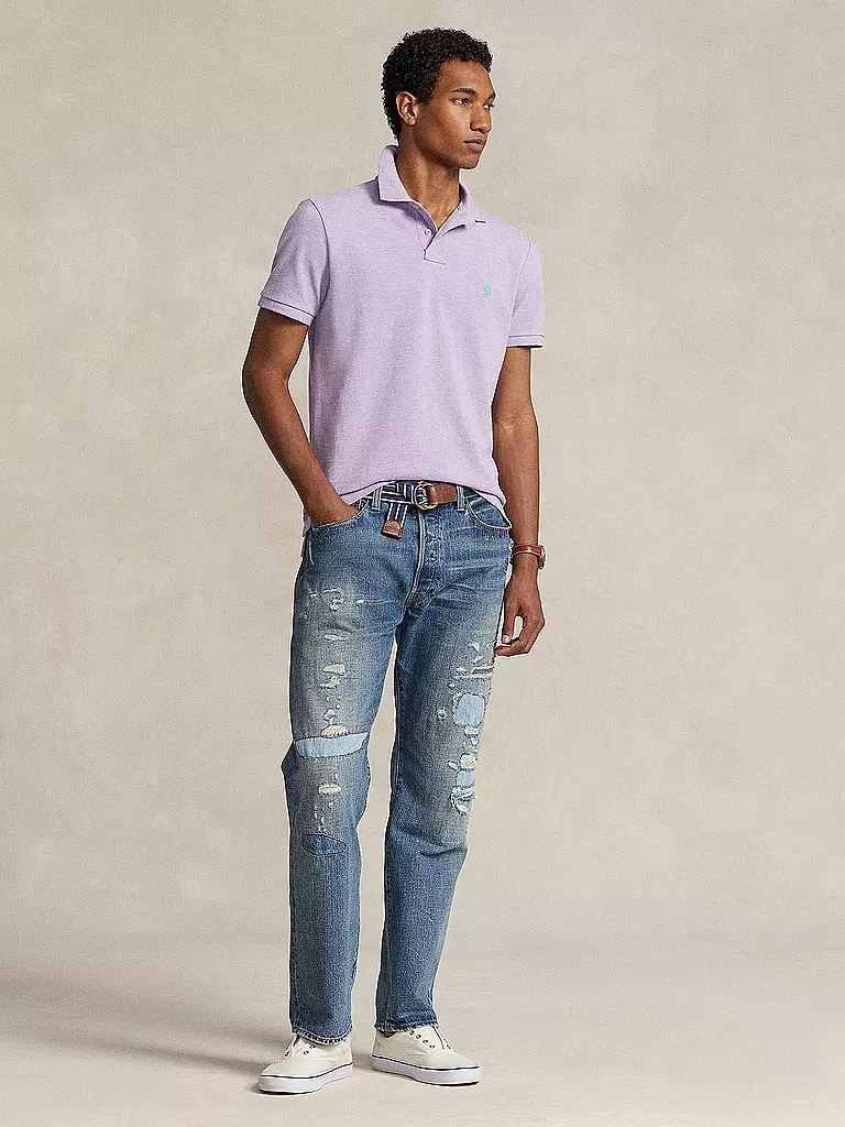 POLO RALPH LAUREN Poloshirt Custom Slim Fit lila
