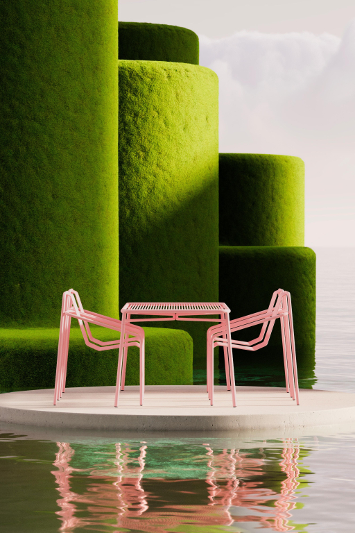 Objekte unserer Tage Ivy tuinstoel Soft Pink