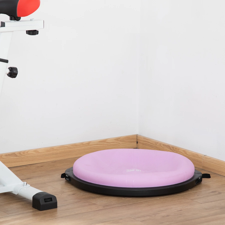 HOMCOM Balanceball mit Gummiseil violett