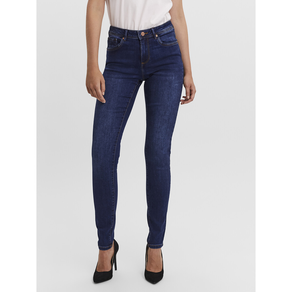 VERO MODA<br>Jeans skinny, taille padrão