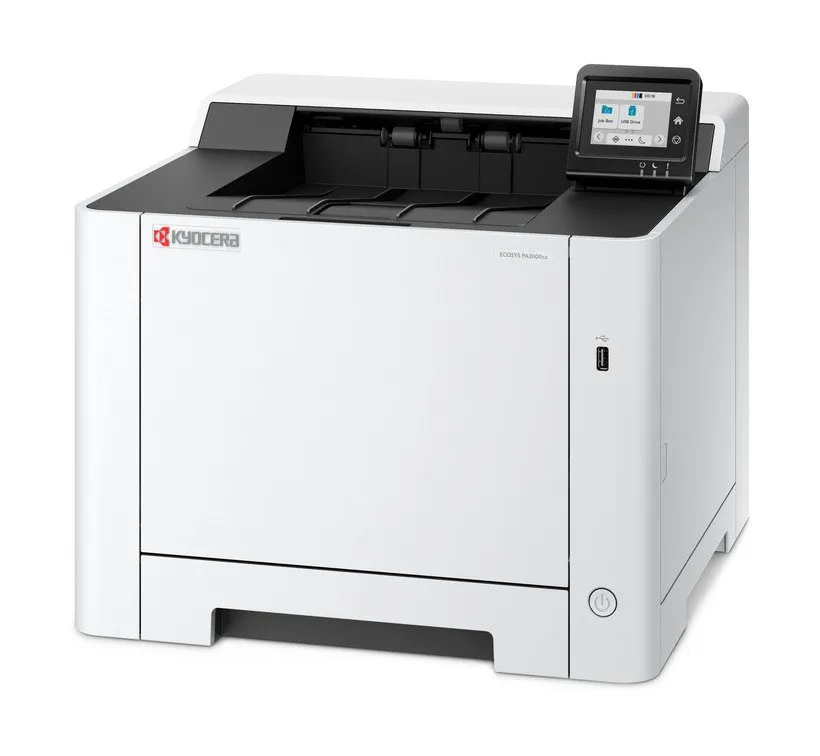 Kyocera ECOSYS PA2600CWX - Printer - farve - laser - A4/Legal - 1200 x 1200 dpi - op til 26 spm (mono) / op til 26 spm (farve) - kapacitet: 300 ark - USB 2.0, USB vært, Gigabit LAN, Wi-Fi