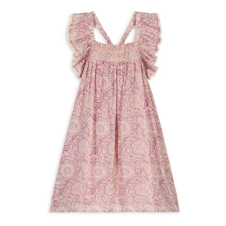 Louise Misha Robe Mystralia Brodée | Rose