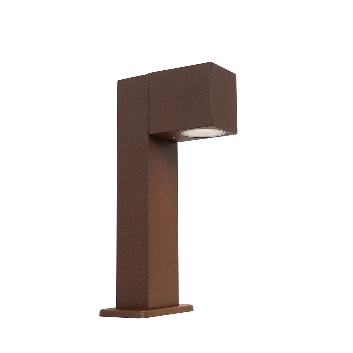 Buitenlamp roestbruin met grondpin en kabelmof 30cm IP44 - Baleno