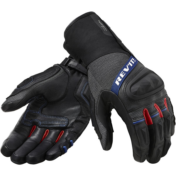 Rev'it - Gants Sand 4 H2O Noir / Rouge