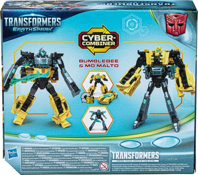 Transformers EarthSpark Cyber-Combiner Figursett Bumblebee & Mo Malto