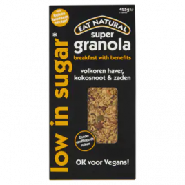 Eat Natural Super granola met volkoren haver, kokosnoot en zaden
