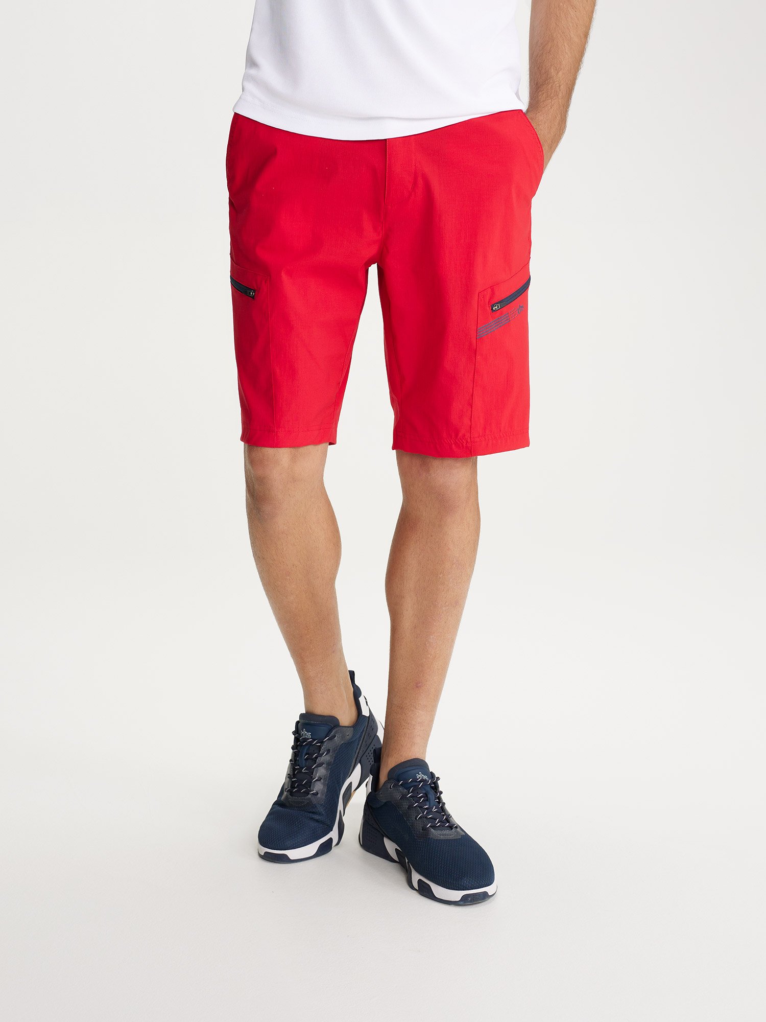 Short Homme Ceinture Elastiquée Avec Poches Marine