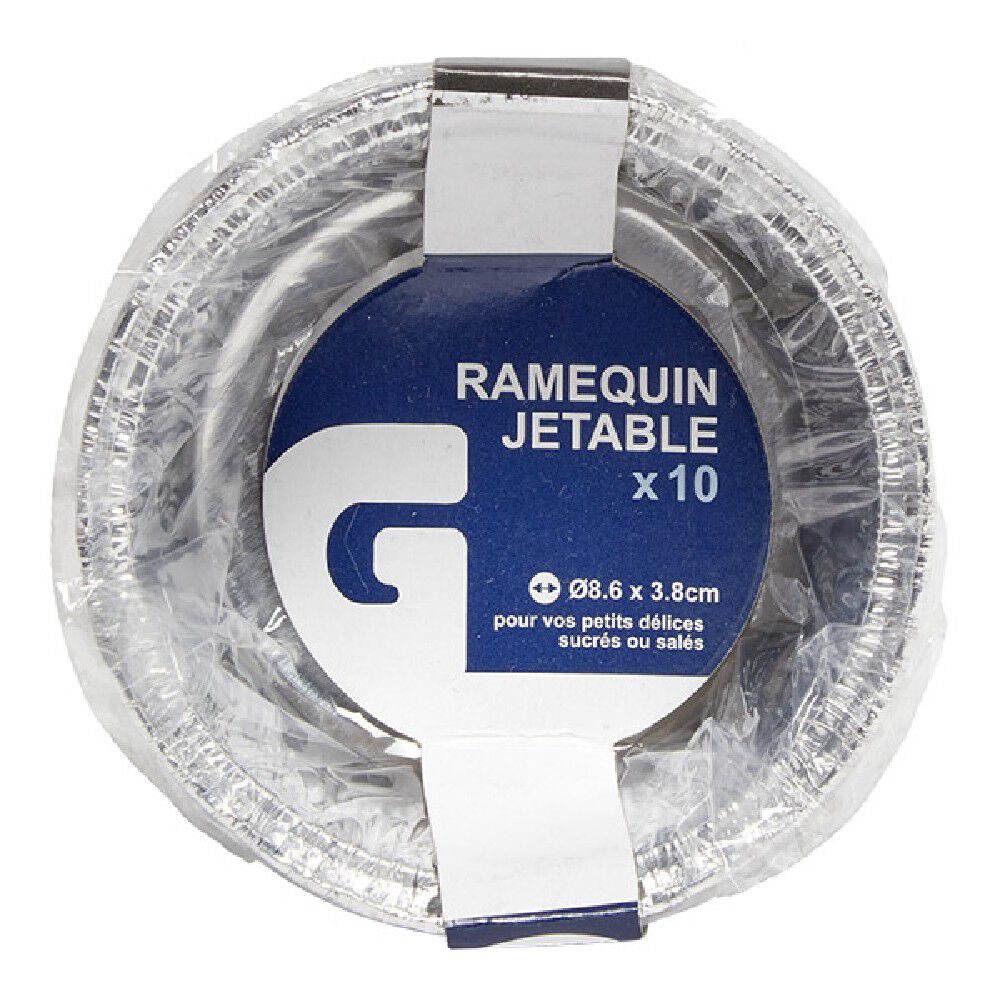 Ramequin en aluminium diamètre 8,6cm par 10