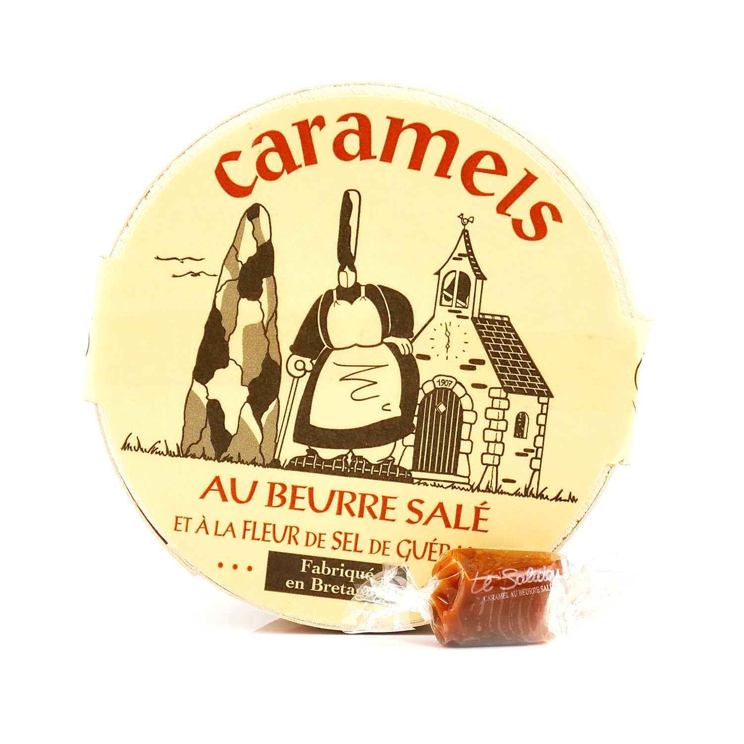 Caramels bretons au beurre salé - Boîte en bois