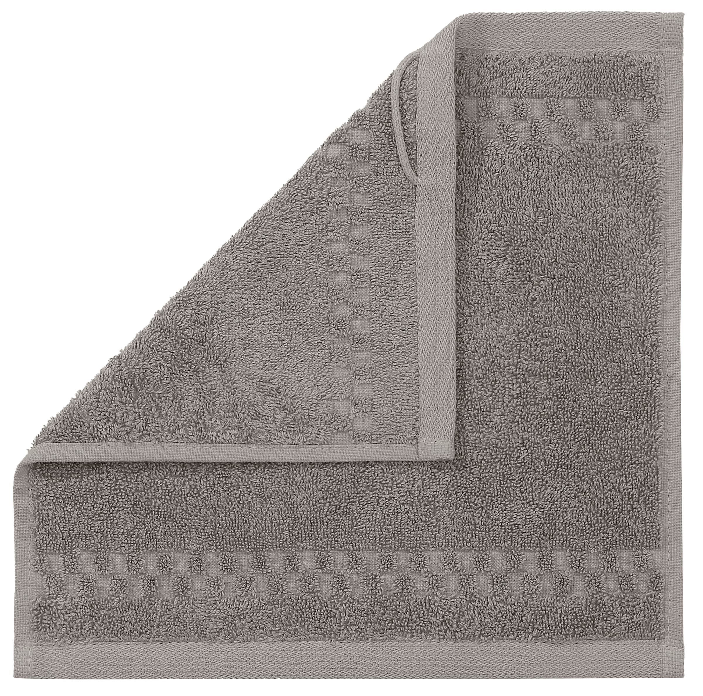 my home Waschlappen »Regona, Seiftücher 30x30cm, flauschig und weich, 500 gr/m²« Premium Handtücher mit Bordüre, Handtuch-Set, 100% Baumwolle