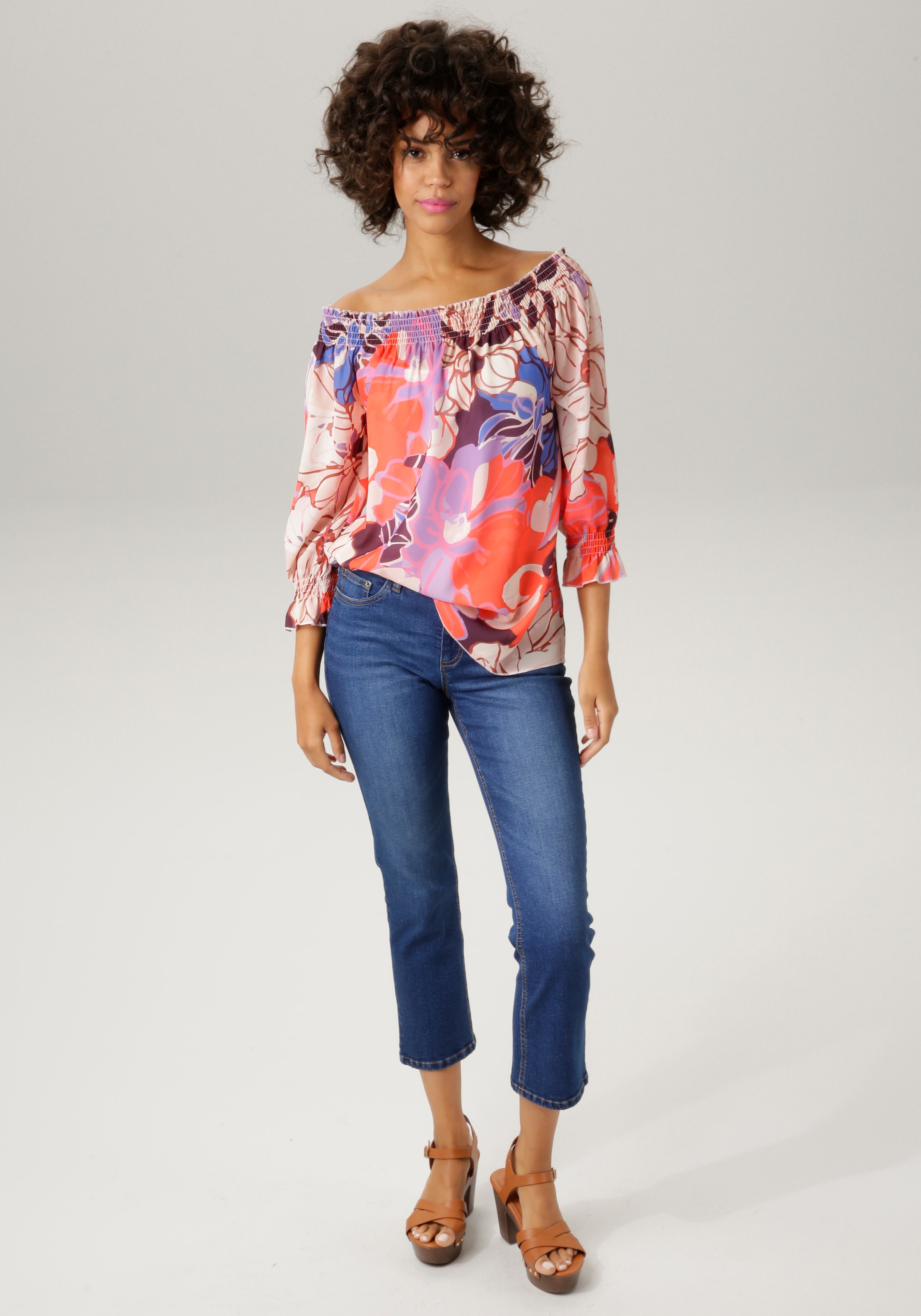 Aniston CASUAL Bootcut-Jeans , in trendiger 7/8-Länge