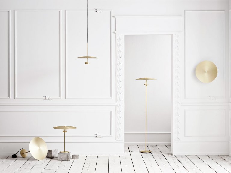 Bolia Reflection vloerlamp LED antiek messing