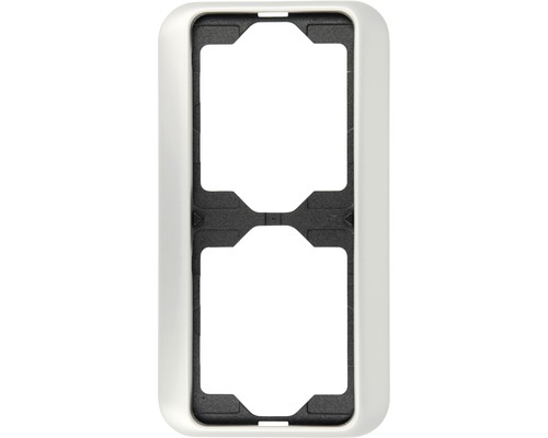 Busch-Jaeger 1722-266 Afdekraam 2-voudig alpha nea titanium horizontaal