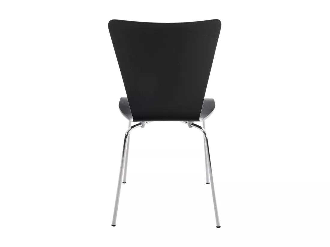 Chaise de conférence - Bois - Noir - Aaron