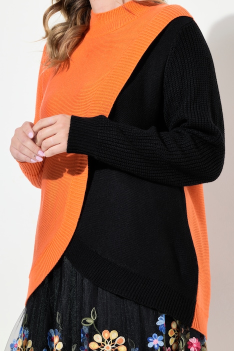 Pullver, A-Line, Colorblocking