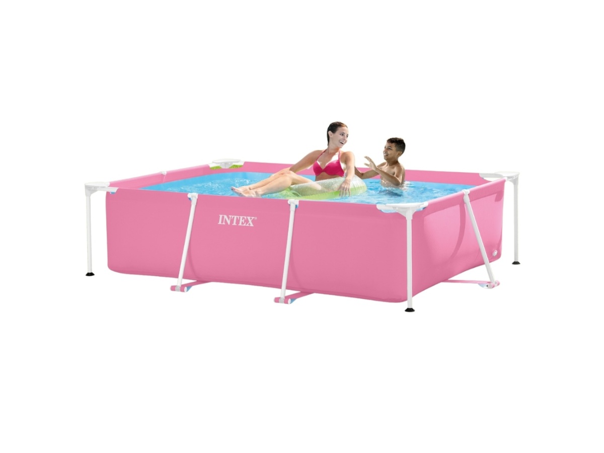 Intex Rechthoekig Frame 220x150x60cm Zwembad - Pink