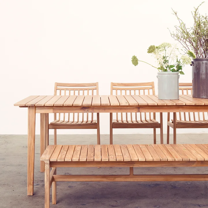 FDB Møbler - M10 Gartenbank 50 x 185,5 cm, Teak