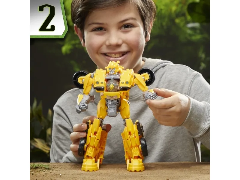 Transformers : Rise of the Beasts Beast-Mode Bumblebee, 6 År, Klingende, Plast, Gul, 550 g