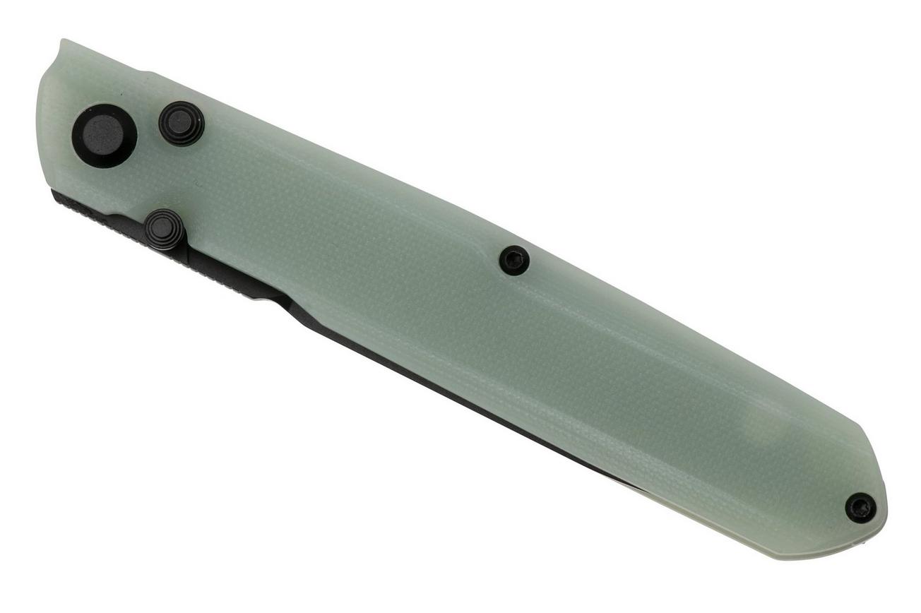 Real Steel G5 Metamorph Button Lock 7832N Black 14C28N, Natural G10, zakmes, Ostap Hel design