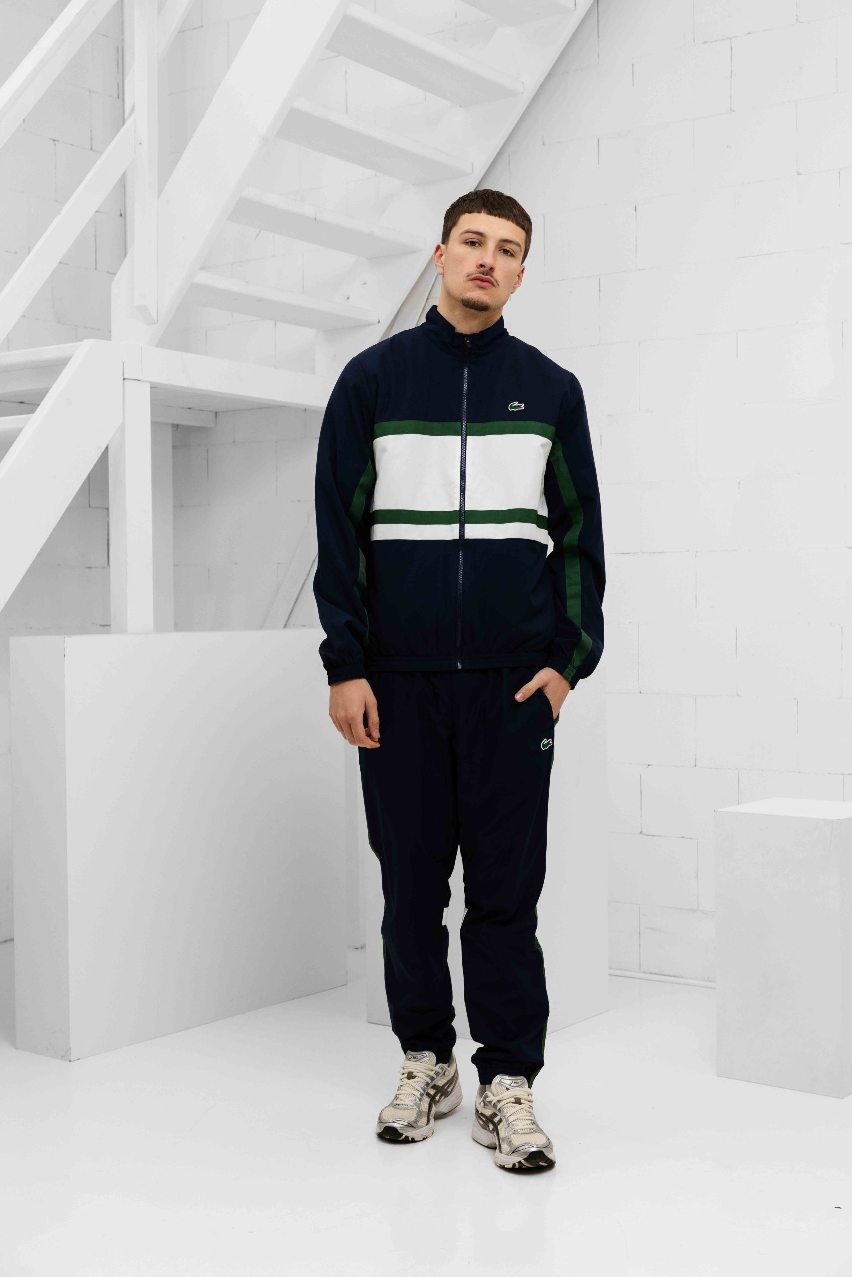 Lacoste Sport Printed Trainingspak Heren Donkerblauw