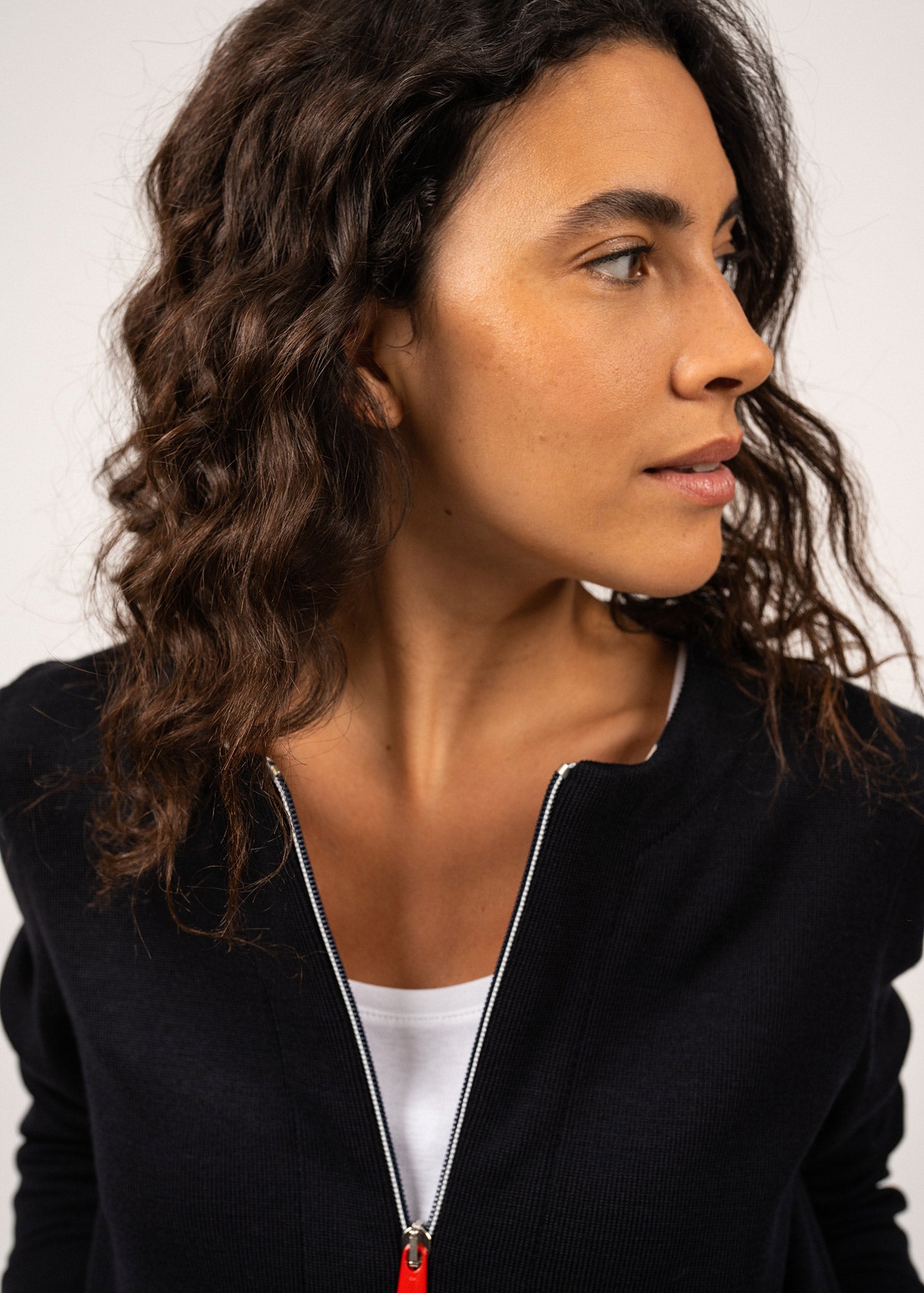 Veste en laine et coton Plouarzel