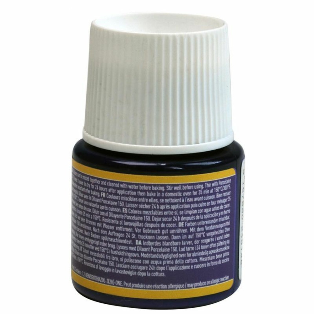 Peinture à l'eau brillante pour porcelaine - bleu parme - 45 ml