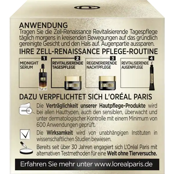 Anti-Falten Gesichtscreme Zell Renaissance Tagespflege