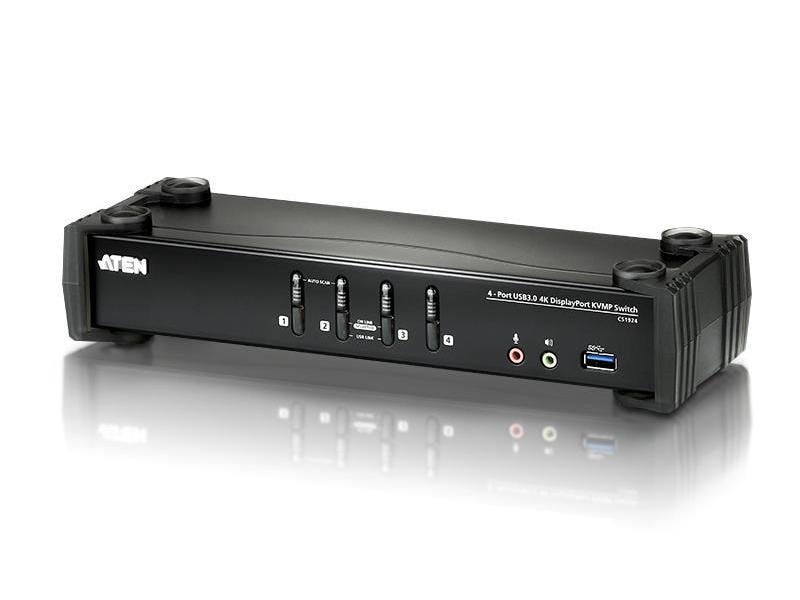 Aten KVM Switch CS1924 KVM Switch für bis zu vier Computer