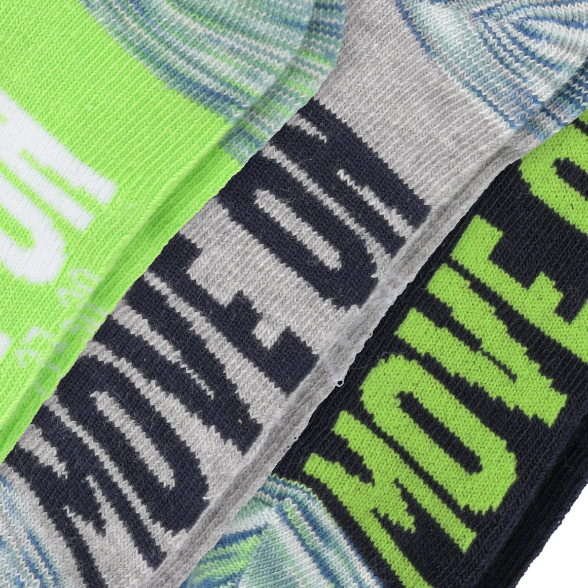 Topolino 3 Paar Jungen Sneaker-Socken im Set hellgrau / hellgrün / dunkelblau