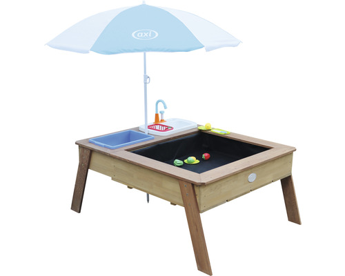 Zand- en watertafel axi Linda hout blauw bruin