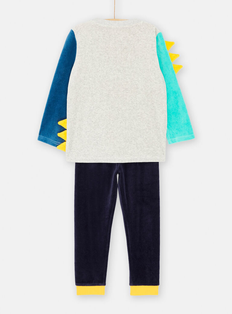Ensemble pyjama bleu et gris