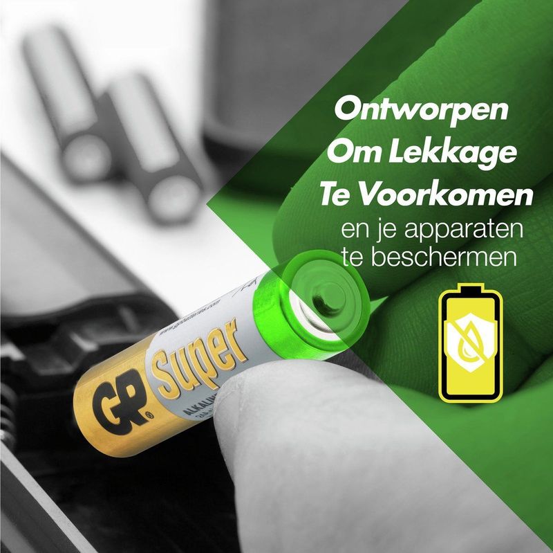 GP - Batterijen AAA - 1,5 V - Super Alkaline - 12 Stuks