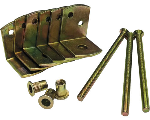 L-beugels voor beton 3 x 3 x 3,5 cm, set van 6