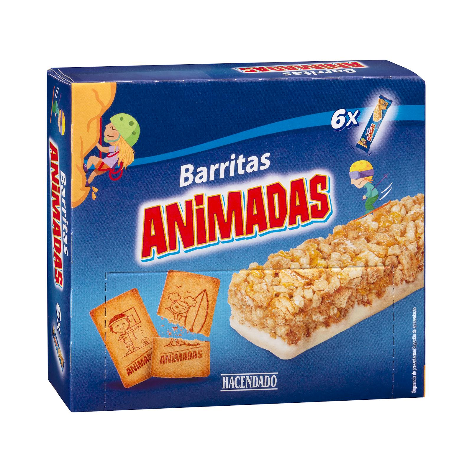 Barres de céréales avec biscuits Hacendado animés