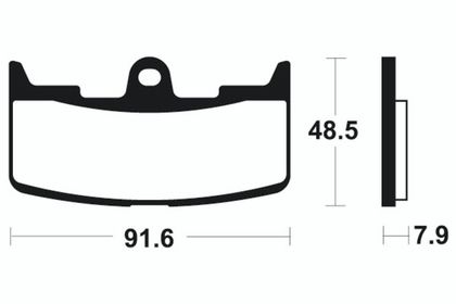 Plaquettes de freins Tecnium Performance métal fritté - MF295