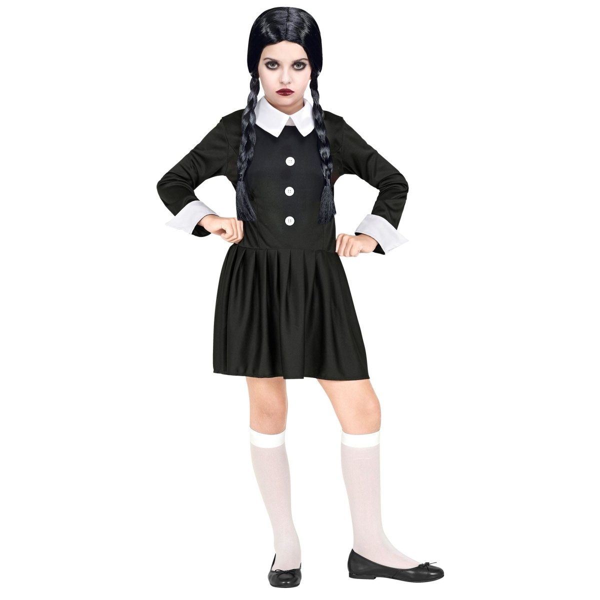 Halloween Jurk Zwart Wit Meisje