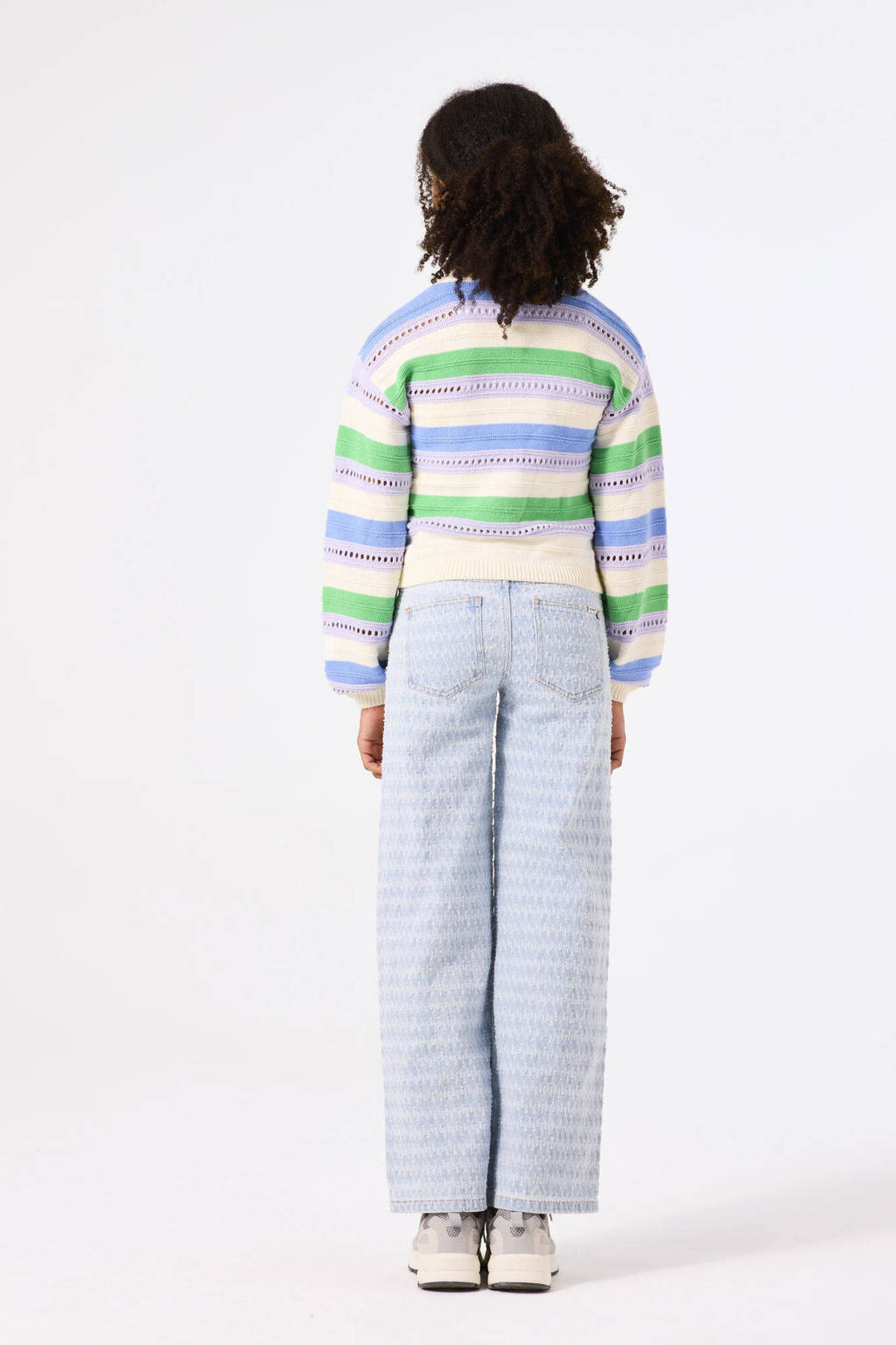 Garcia wide leg low waist jeans light blue denim