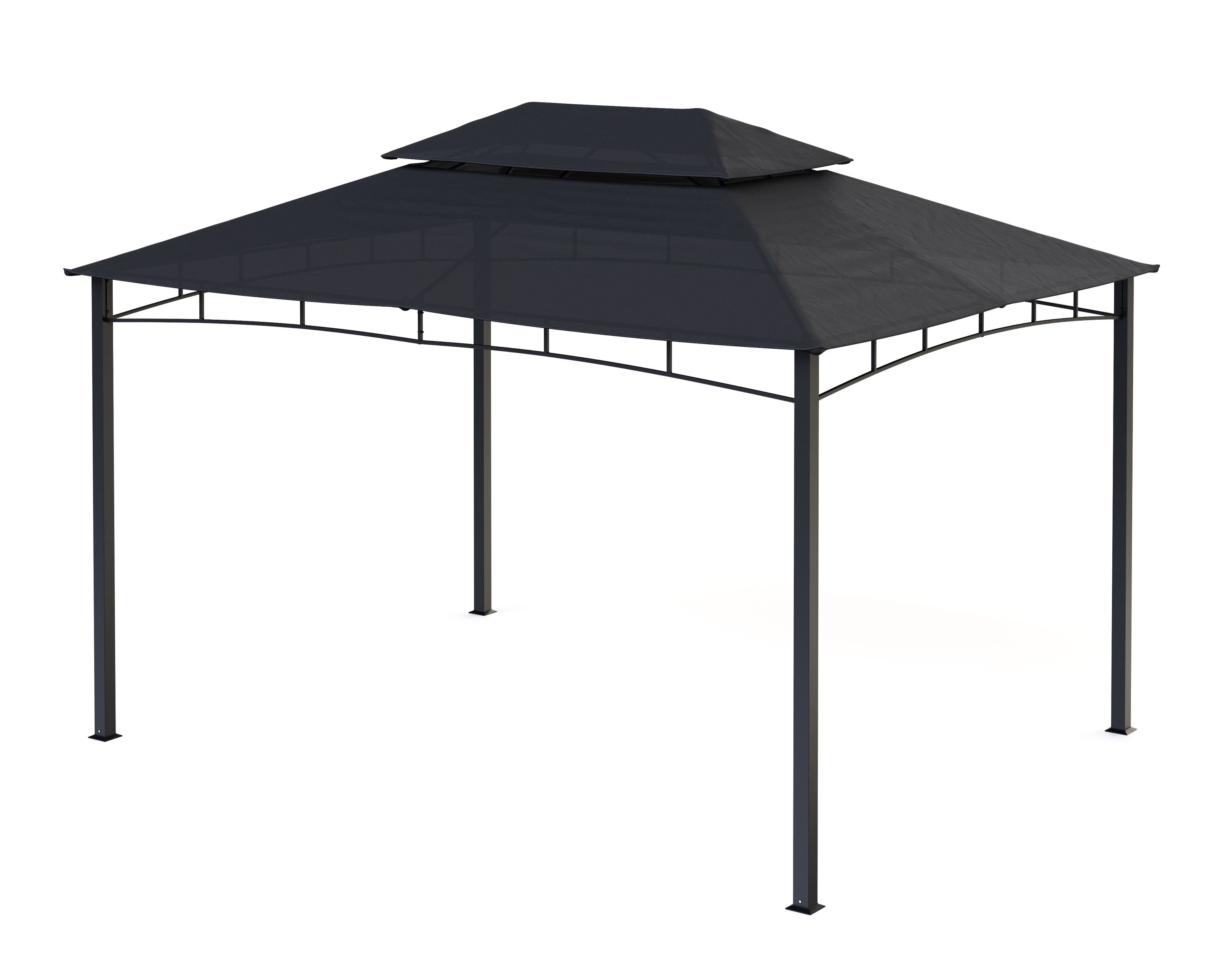 Gartenpavillon GAZ 4 x 3 m anthrazit