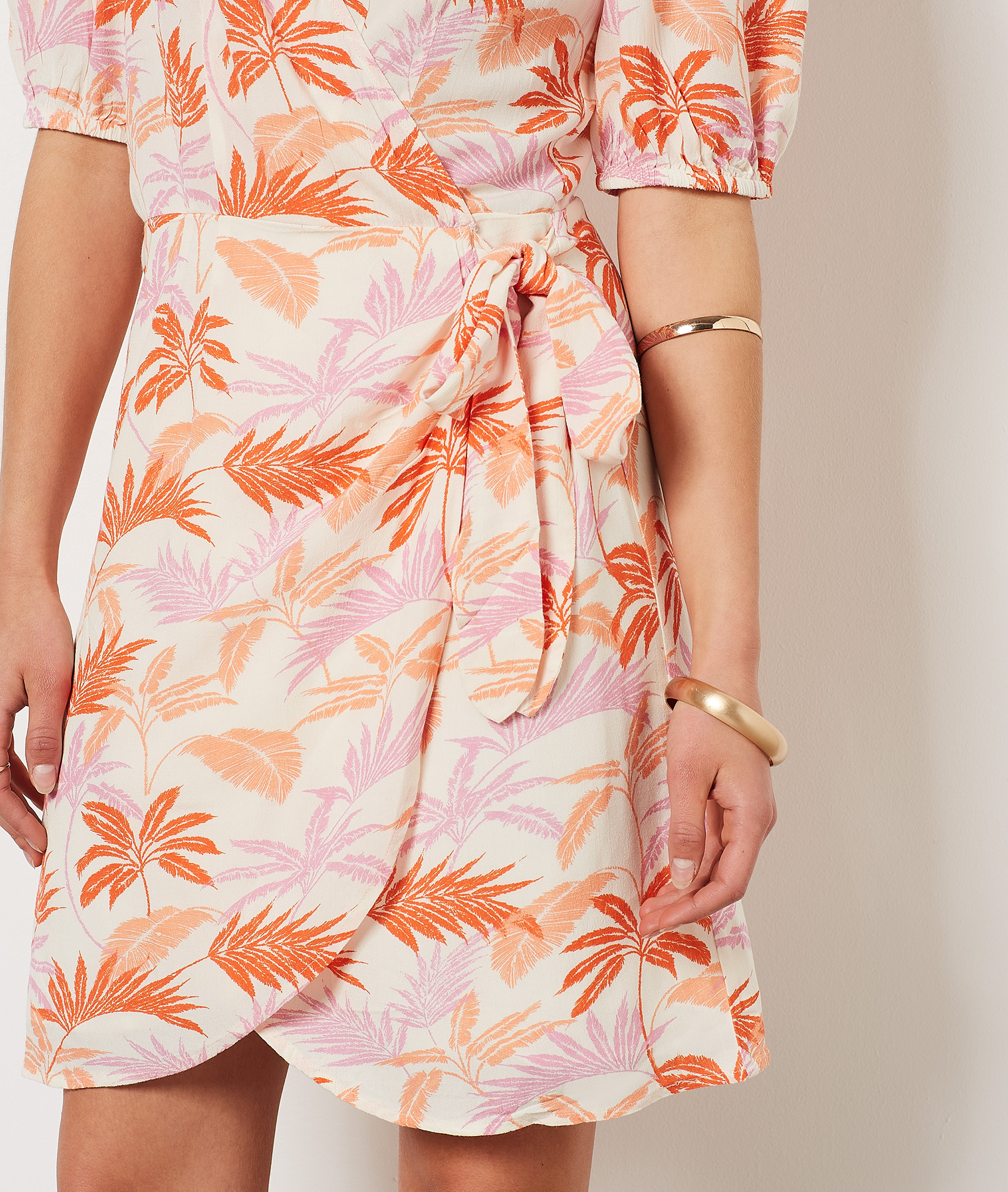 Robe portefeuille imprimée