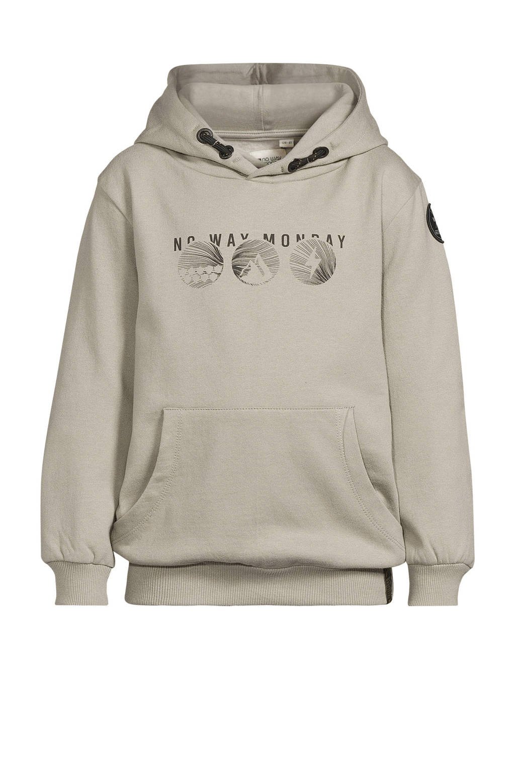 No Way Monday hoodie lichtgroen