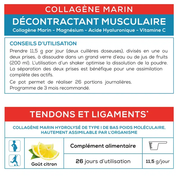 Granions Relaxante Muscular com Colágeno Marinho - Pacote com 3 - Recuperação Muscular 3x300g Tratamento de 3 meses