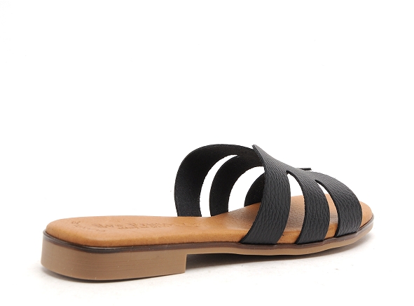 Eva frutos mules et sabots plats femme 3076 noir