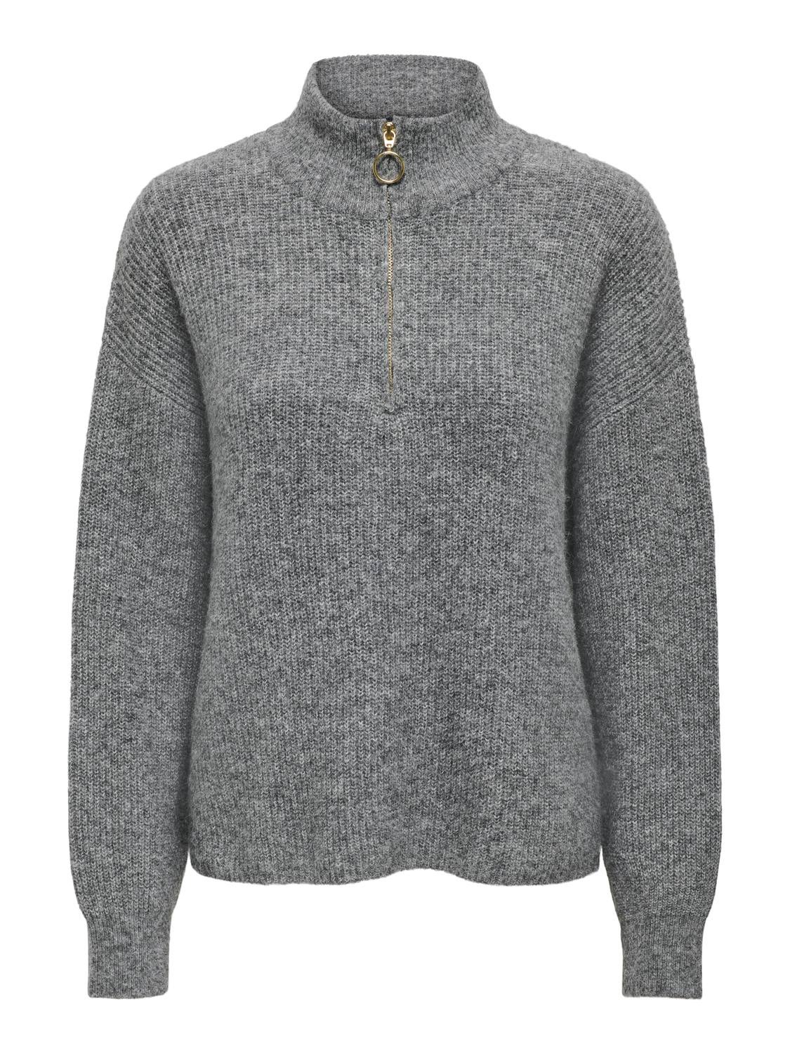 ONLTOKYO Strickpullover Dark Grey Melange