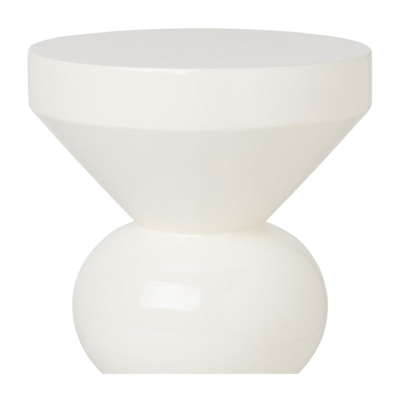Bijzettafel Diabolo - wit - ø33x50 cm