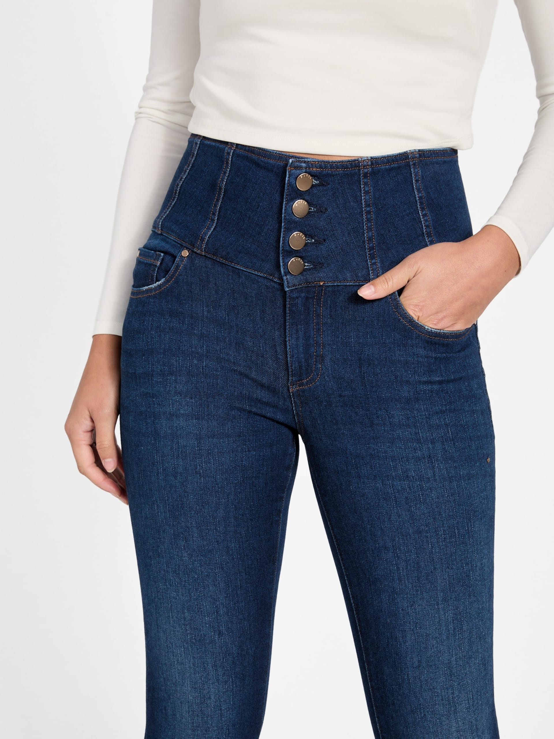 Calça jeans modeladora Eco Corset Shape-Up