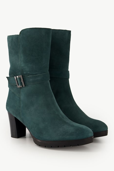 Leder-Stiefeletten, Schnalle, Wechselfußbett, Weite H