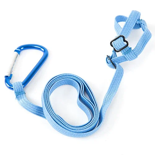 Coleira com guia TK-Pet azul para calopsitas