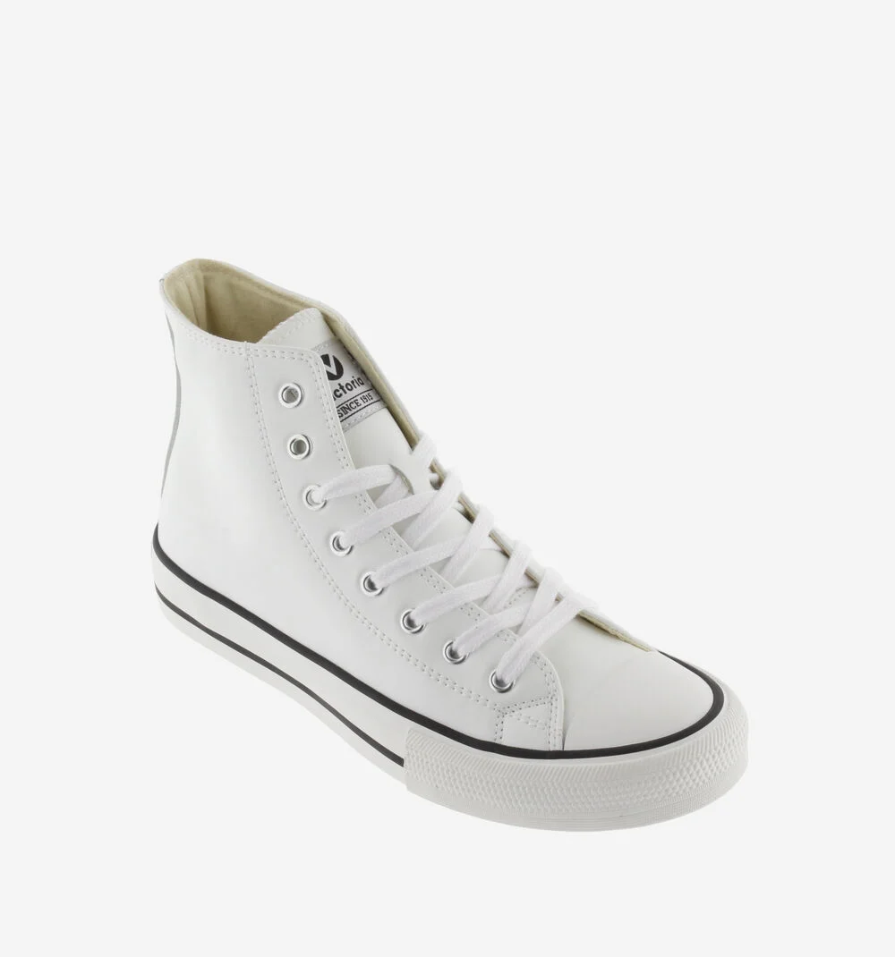 TRIBU FAUX LEATHER MID BOOTBLANCO
